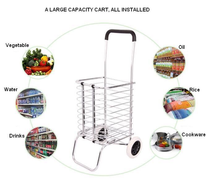 wheeled utility folding trolley