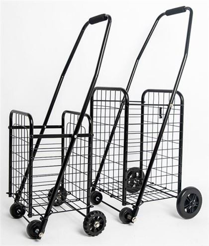 Folding Hlau Trolley Thawv